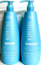 SJ Hair Care ~ Champú y acondicionador hidratante de raíz profunda de biotina y colágeno 32 oz