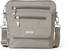 Bolso Bandolera Baggallini Let's Escape Para Mujer en Brillo Esterlina, Estilo 7419808