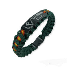 Pulsera paracord España. Guardia Civil metopa hombre y mujer, moda España