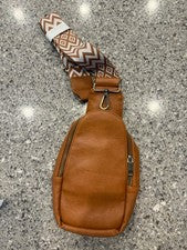 Bolso bandolera marrón para mujer con correa ajustable, nuevo con etiquetas