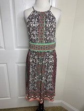 Vestido para mujer London Times sin mangas con tiras de espagueti •Talla 8 *NUEVO CON ETIQUETAS