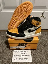 DS 2022 Nike Air Jordan 1 Retro Alto OG Puntera Amarilla Hombre’s Talla 8.5!!