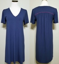 Nuevo Vestido Camisa LILLA P Azul Cuello en V S Mujer Versátil Simplicidad Subestimada