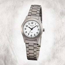 Reloj Regent Titan Para Damas F-855 Reloj De Cuarzo Pulsera Gris Plata URF855