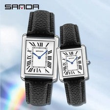 Reloj de par de cuarzo impermeable, reloj de moda informal, de calidad.