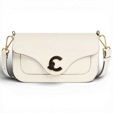 Moda Coccinelle Bolsa De Mano C-Me Mujer Perla En Cuero