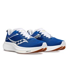 Saucony Ride 17 S20924-136 Tenis Hombres Blanco Cobalto Parte Superior Baja Zapatos para Correr FD990