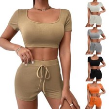 Traje de moda para mujer cuello cuadrado cordón ajustado