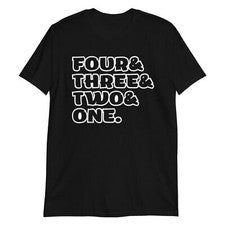 Cuatro y tres y dos y uno. Camiseta The New Style Beastie Boys 1