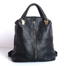 Nueva mochila de cuero de vaca de diseñador para mujer bolsos de cuero negro bolso de viaje