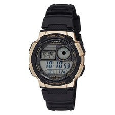 Reloj despertador Casio AE1000W-1A3 para hombre esfera digital gris correa negra