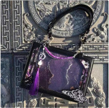 Bolso de mano estilo chino Bolso de hombro para mujer Bandolera Bolso de mano PU Itabag