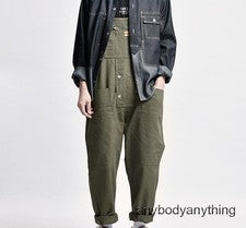 Mono retro estilo japonés para hombre Mono Pantalones Informales Tirantes Pantalones Talla