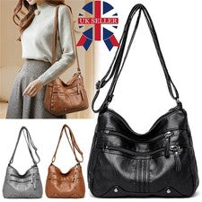 Mujeres Bolso de Hombro Damas Multi Bolsillo Mensajero Bolso de Mano Bandolera Bolsos Reino Unido