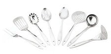 Utensilio de cocina de acero inoxidable herramienta de cocina giratoria cuchara trituradora