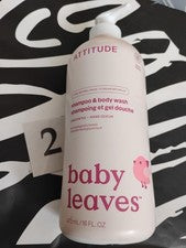 Champú Baby Leaves 2 en 1 sin fragancia 16 OZ por Attitude nuevo