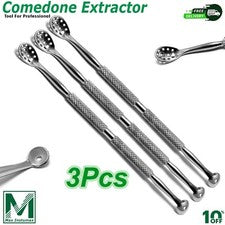 Extractor de comedones removedor de espinillas cuidado de la piel acné espinillas manchas cuchara doble