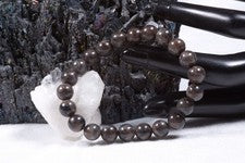 Pulsera de piedras preciosas espectrolita | Pulsera esférica de 8 mm