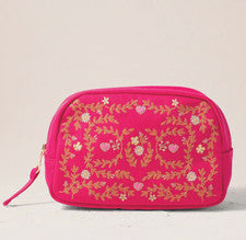 Bolso de Maquillaje Elizabeth Scarlett con Bolsa para el Polvo - Jardín Mediterráneo / Rosa Nuevo con Etiquetas