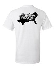 Southern Roots Life Camiseta Cuello Rojo Hillbilly Hunter Manga Corta Confederado