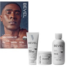 Set de cuidado de la piel facial biselado para hombres - Kit de cuidado de la piel para hombres rutina incluye cara Was