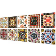 10 piezas pegatinas de azulejos de pared PVC pelar y pegar autoadhesivas para decoración del hogar