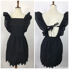 Mini Vestido KNLs Mujer S/M Volantes Crochet Coachella Festival Verano Bruja Nuevo con Etiquetas
