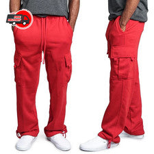 Pantalones deportivos G-Style USA para hombre de peso pesado polar cargo bolsillo.