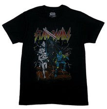 Nueva Camiseta Star Wars Adulto - Arte Cómico Bad Villians Estilo Metal