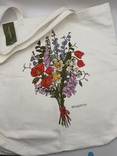 Vera Bradley Woodlark 16” Bolso de Mano Blanco Lona Ramo Nº 3 flores nuevas con etiquetas