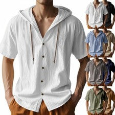Hombre Deportivo, Cómodo Camisa Manga Corta y Sudadera de Moda