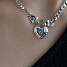 Collar de cadena de plata de ley 925 hecho a mano diseño creativo de moda exquisito nuevo