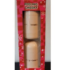 X+Y = Beauty Feeling Cheeky Blushing Duo Blush Sticks Toffee Bear y Acurrucarse Rosa