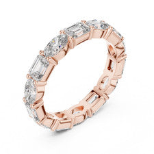 Anillo de compromiso de diamantes cultivados en laboratorio de 2,50 gm de lujo joyería de plata 925 regalo para ella