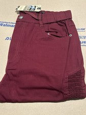 Joggers unisex granate de moda M&P para hombre talla pequeña nuevos con etiquetas