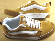 Zapatos de skate Vans para hombre Knu Skool goma parachoques amarillo miel gamuza talla 9,5 nuevos en caja