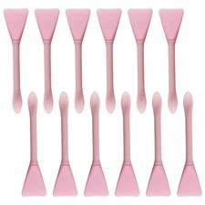 20 Piezas Reutilizables Doble Extremo Silicona Máscara Cepillos Rosa Facial Cuidado de la Piel Herramienta