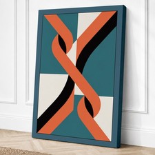 Cinta Geometría Geométrica Lienzo Impresión Arte de Pared Decoración del Hogar Listo para Colgar