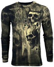 Camiseta de manga larga para hombre Xtreme Couture By Affliction Death's Grin S-4XL