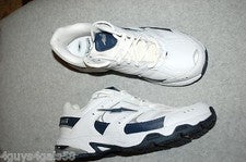 Zapatos Atléticos Para Hombre BLANCO AZUL MARINO AVIA "PETER" ZAPATILLAS Cuero y Malla TALLA 6