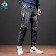 Pantalones Vaqueros Bombachos Para Hombre Pantalón Cargo De Mezclilla Jeans Moda