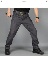 Pantalones de senderismo impermeables para hombre al aire libre camping escalada pesca pantalones nuevos S7