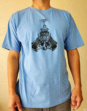 Camiseta estilo tatuaje japonés Irezumi JAGUARS con mago, (impresión delantera y trasera)