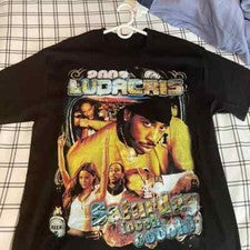 Camiseta Ludacris 2002 Tour Manga Corta Retro Vintage S-5XL