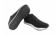 *NUEVO* DKNY Damas Negro Jerri Tejido Entrenador Reino Unido Talla 7
