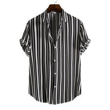 Camisa de manga corta para hombre Camiseta de verano holgada informal Playa Moda Camisetas