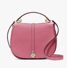NUEVO NUEVO CON ETIQUETAS Kate Spade Spade Kayla Bolso de Sillín KL025 WHP Aceite de Rosa Fucsia Rosa Caliente