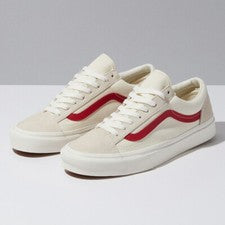 Vans Estilo 36 Zapatos de Skate Tenis Malvavisco/Rojo de Carreras "Talla 10"