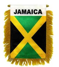 1 docena de mini pancartas Jamaica banderas de coche ventana espejo retrovisor mini banderas de país