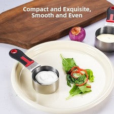 Juego de 4 cucharas medidoras de acero inoxidable 304 para cocina